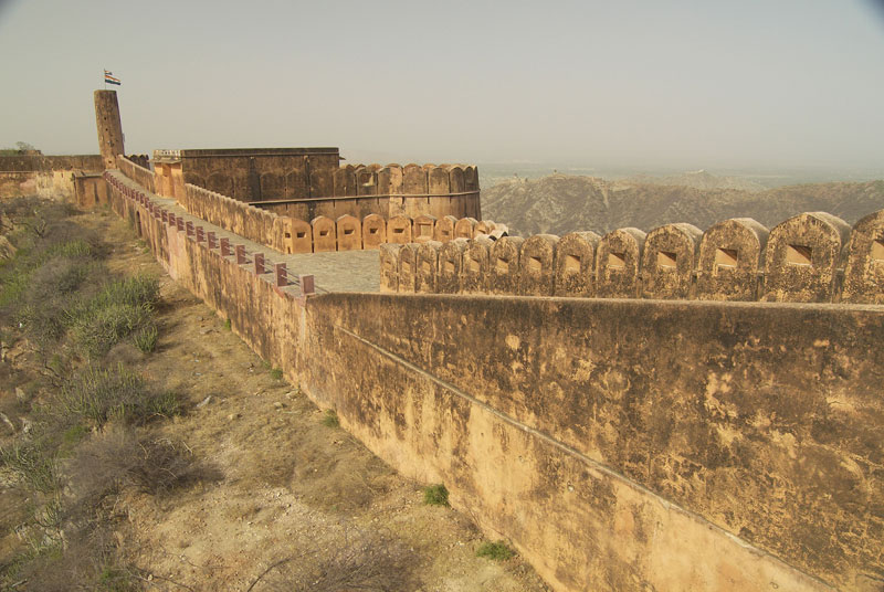 View of Jaigarh Fort boundary wall