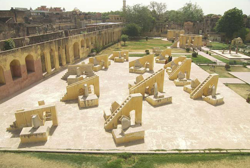 Astrological instruments at Jantar Mantar to view constellations