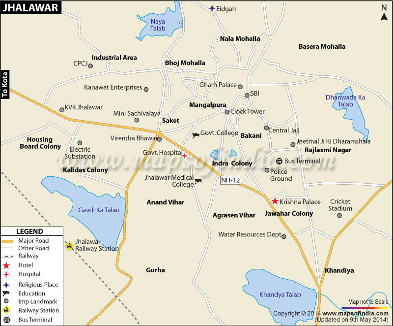 Jhalawar City Map