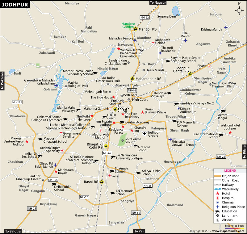 Jodhpur City Map