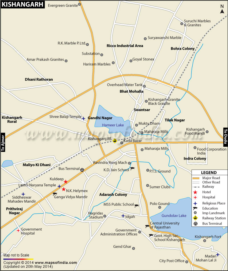 Kishangarh City Map