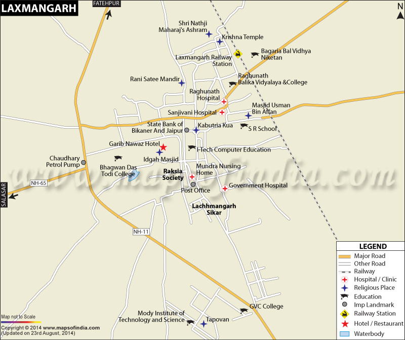 Laxmangarh City Map