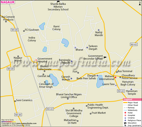 Nagaur City Map