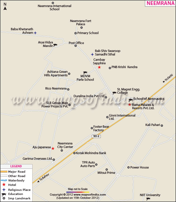 Neemrana City Map