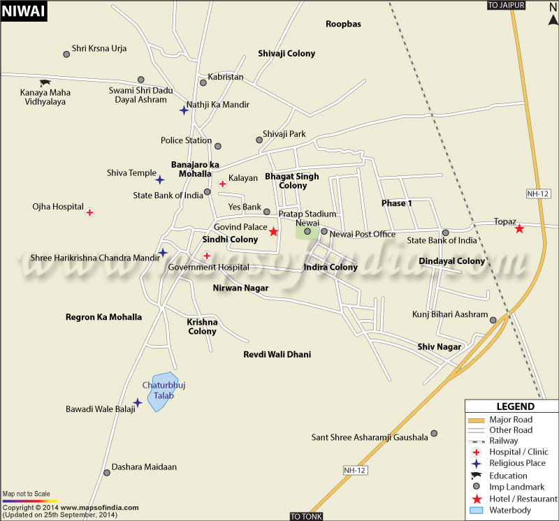 Niwai City Map