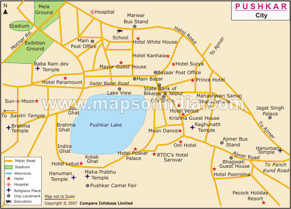 Pushkar Location Map