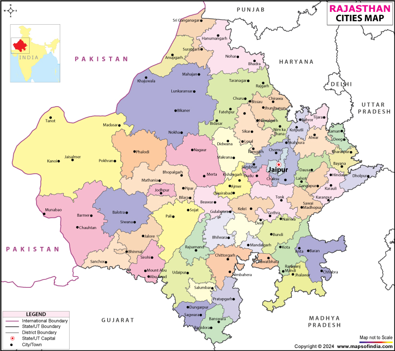 City Map of Rajasthan