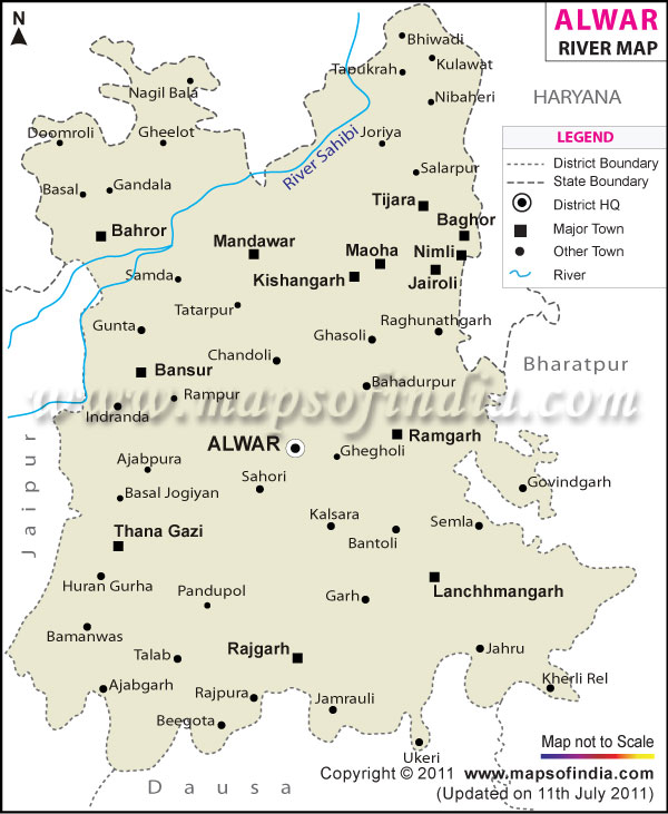 River Map of Alwar