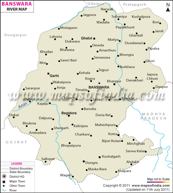 River Map of Banswara