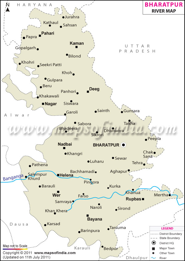 River Map of Bharatpur