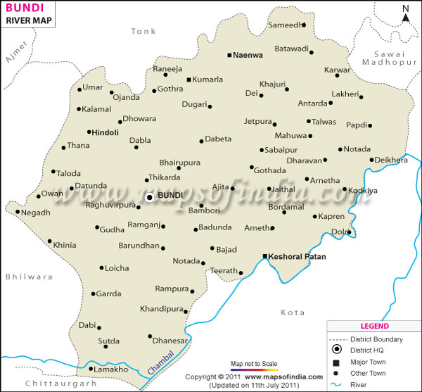 River Map of Bundi