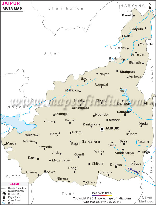River Map of Jaipur