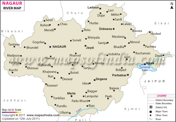 River Map of Nagaur
