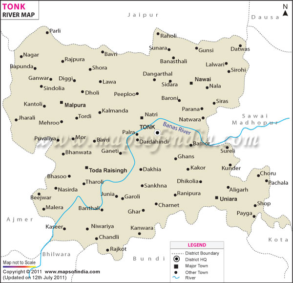 River Map of Tonk