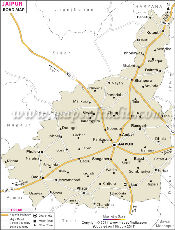 ring road jaipur map Jaipur Road Map ring road jaipur map