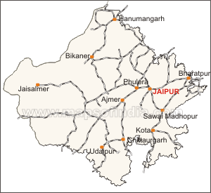 Rail Network Maps of Rajasthan
