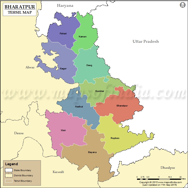  Tehsil Map of Bharatpur