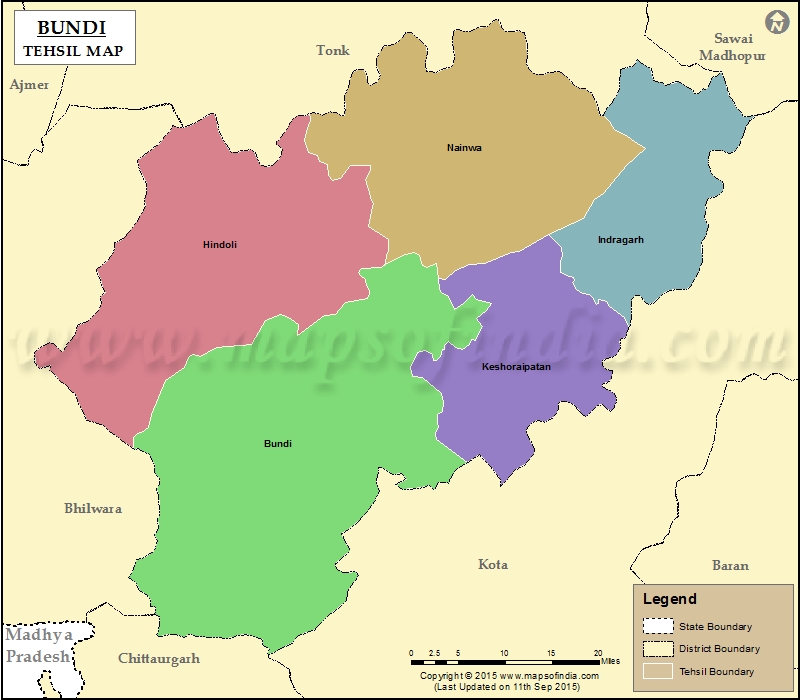  Tehsil Map of Bundi
