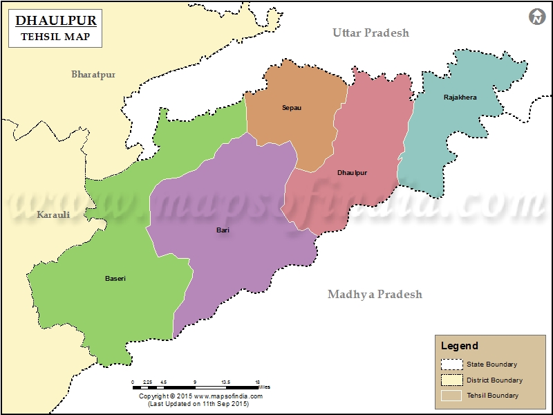  Tehsil Map of Dhaulpur