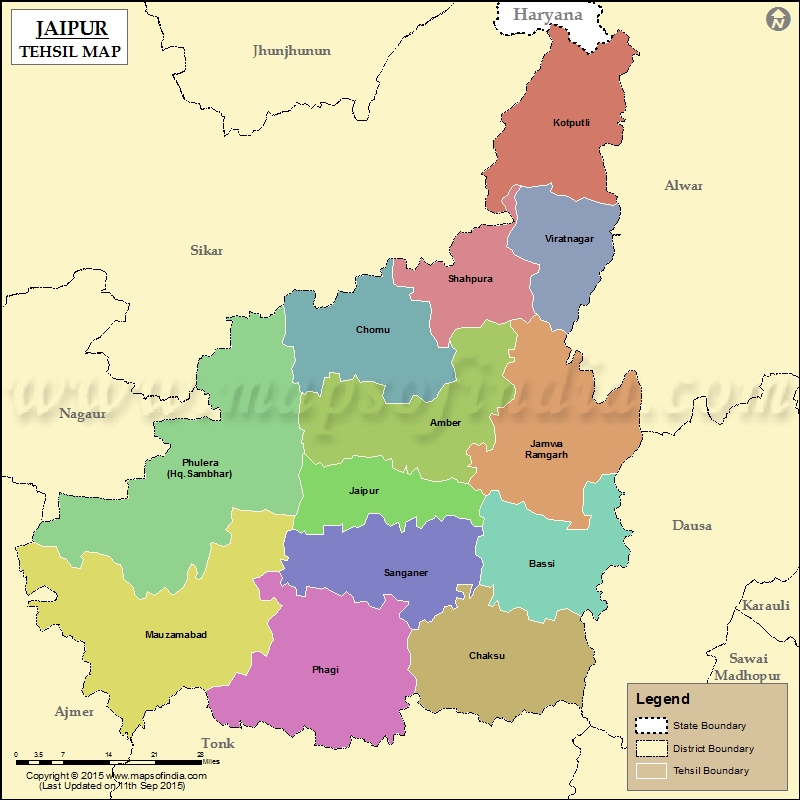  Tehsil Map of Jaipur
