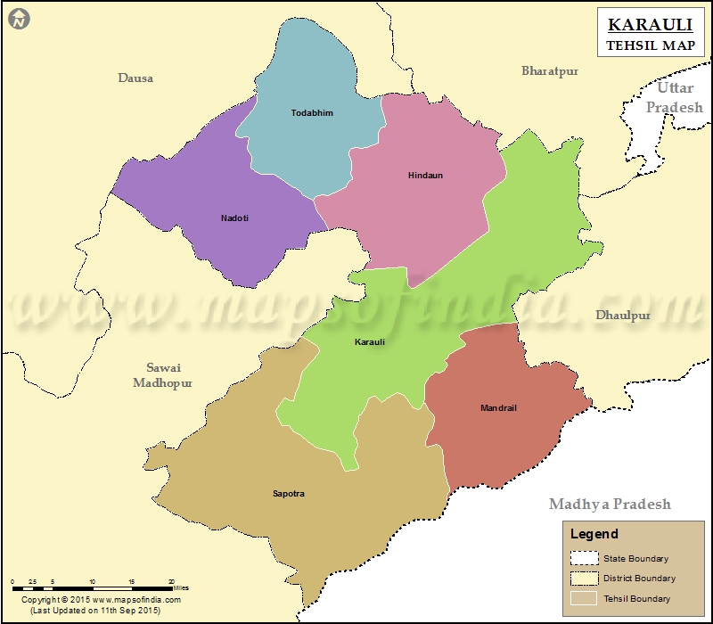  Tehsil Map of Karauli