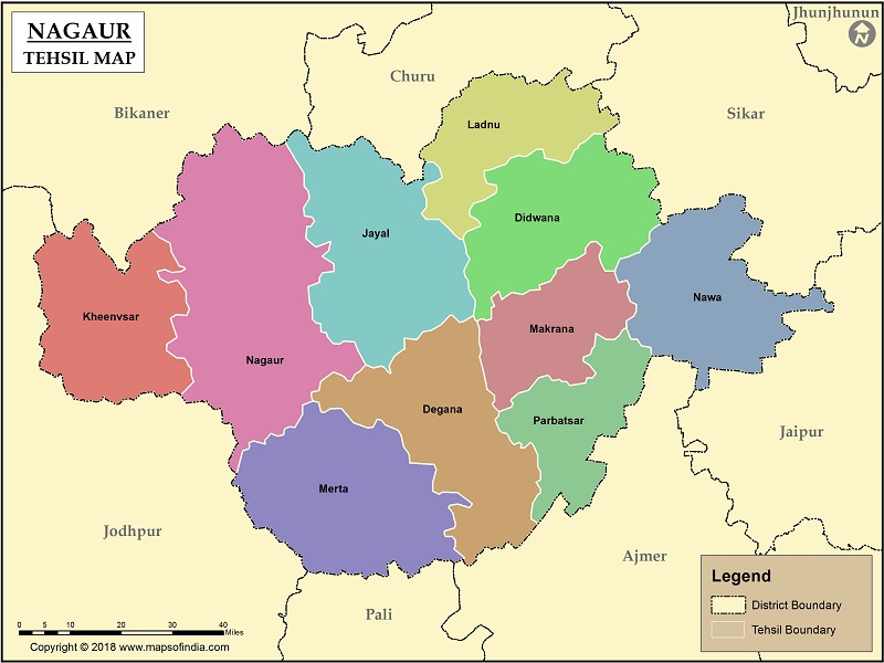  Tehsil Map of Nagaur