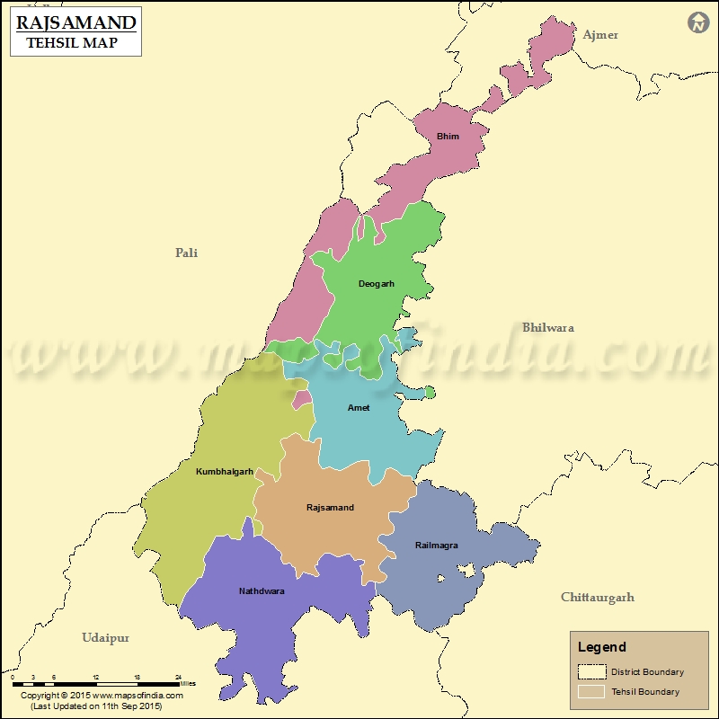  Tehsil Map of Rajsamand