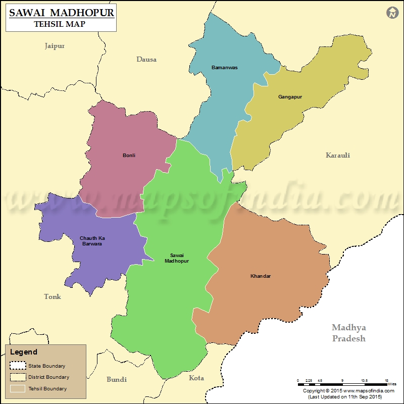  Tehsil Map of Sawai Madhopur