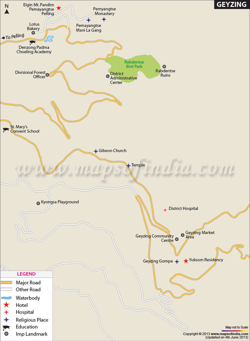 City Map of Gangtok