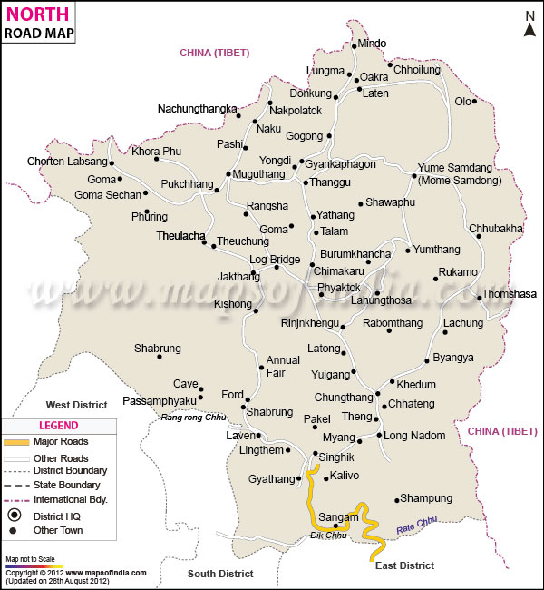 Road Network Map of North District