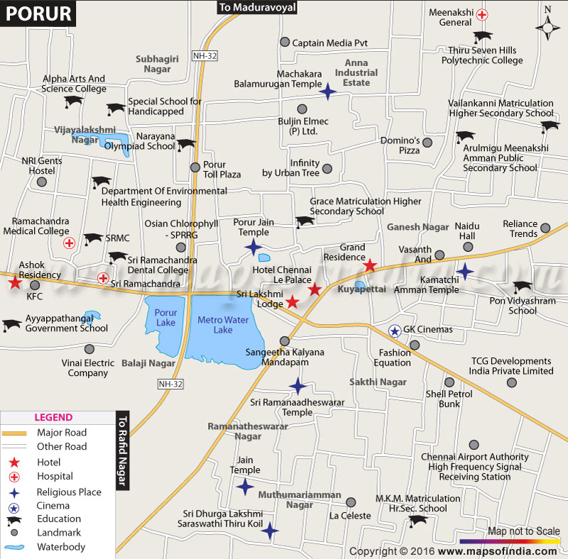 Porur Location Map