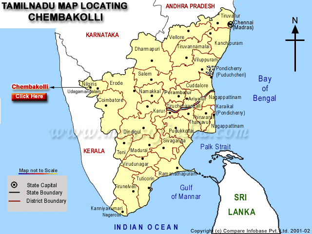 Chembakolli Nilgiri Map