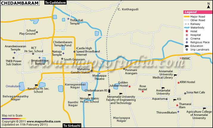 City Map of Chidambaram