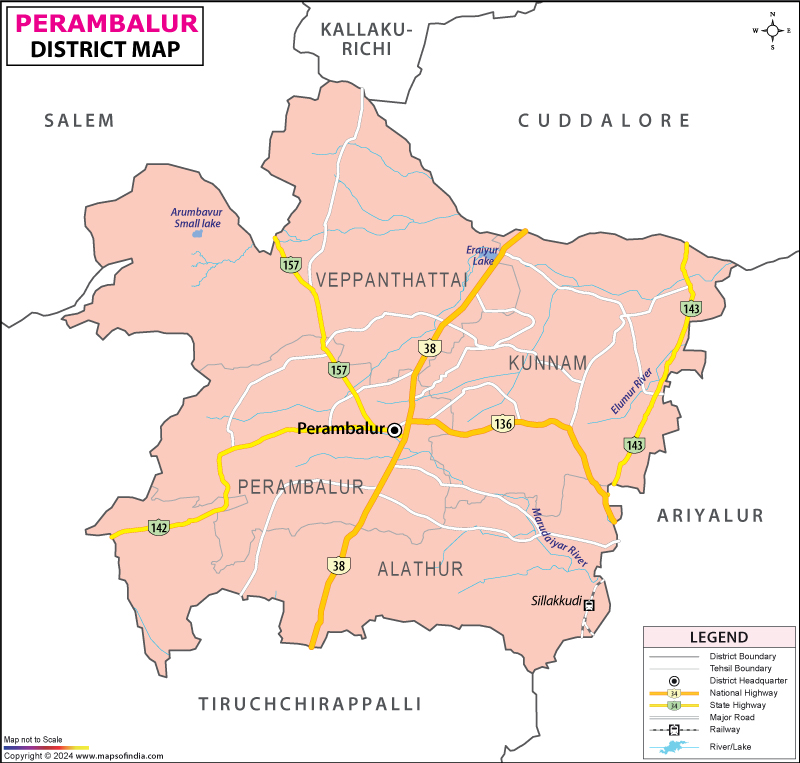 District Map of Perambalur