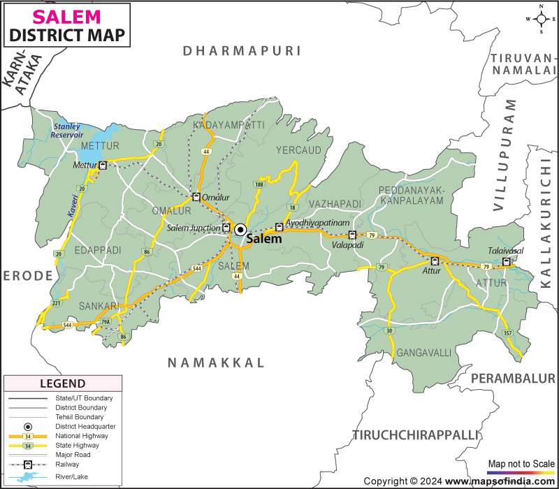 District Map of Salem