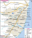 Kancheepuram District Map