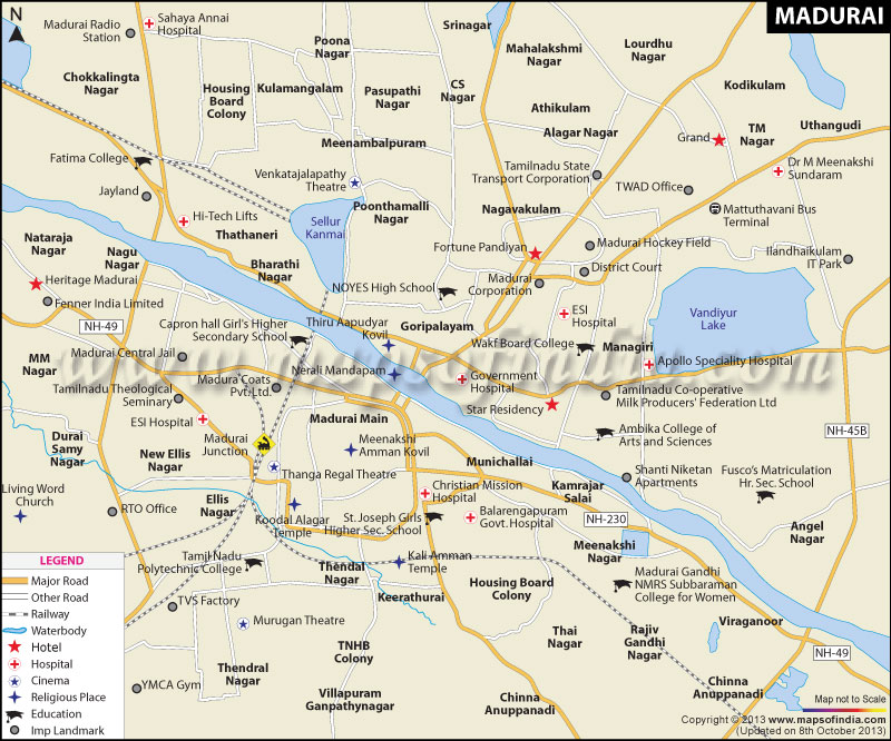 City Map of Madurai