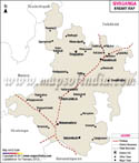 Sivaganga Railway Map