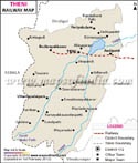 Theni Railway Map