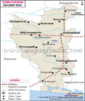 Tiruvarur Railway Map