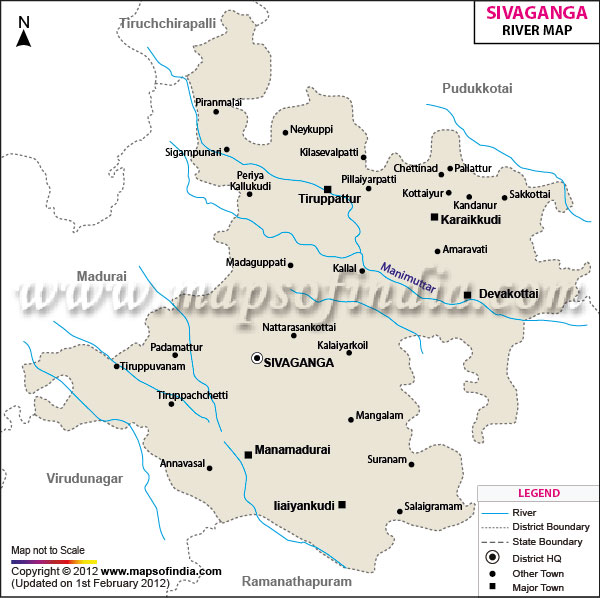 River Map of Sivaganga