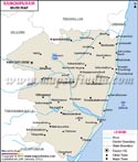 Kancheepuram River Map