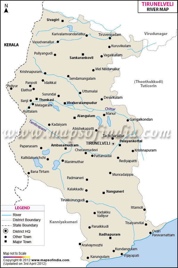 River Map of Tirunelveli