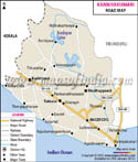 Kanyakumari Road Map