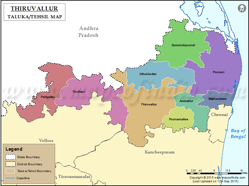 Tehsil Map of Thiruvallur