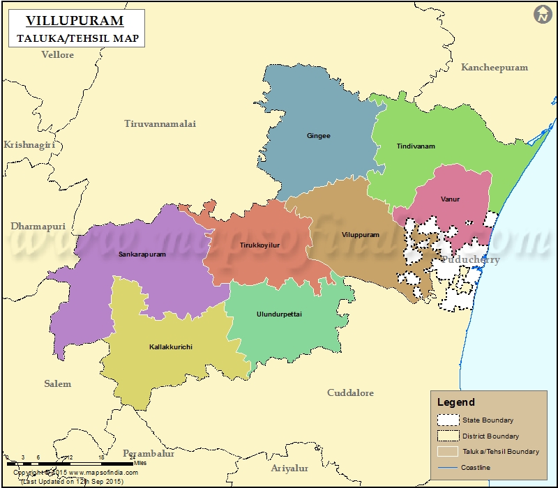 Tehsil Map of Viluppuram