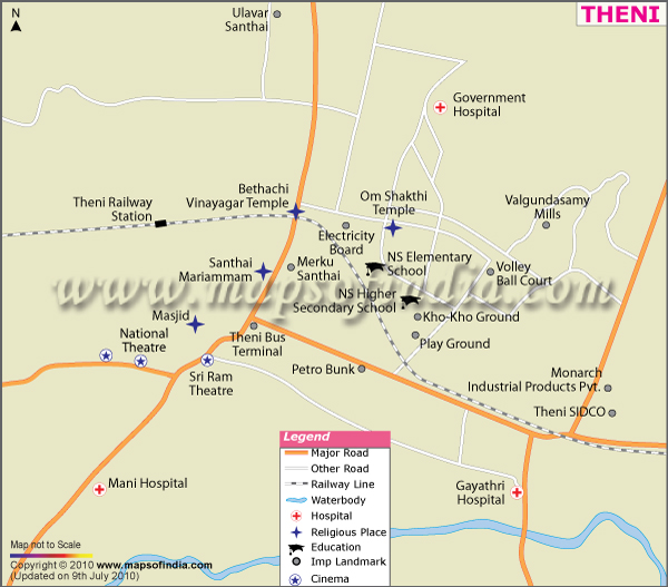 City Map of Theni