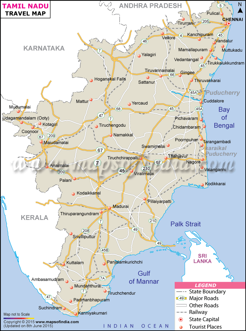 tamil nadu map with tourist places Travel To Tamil Nadu Tourism Destinations tamil nadu map with tourist places