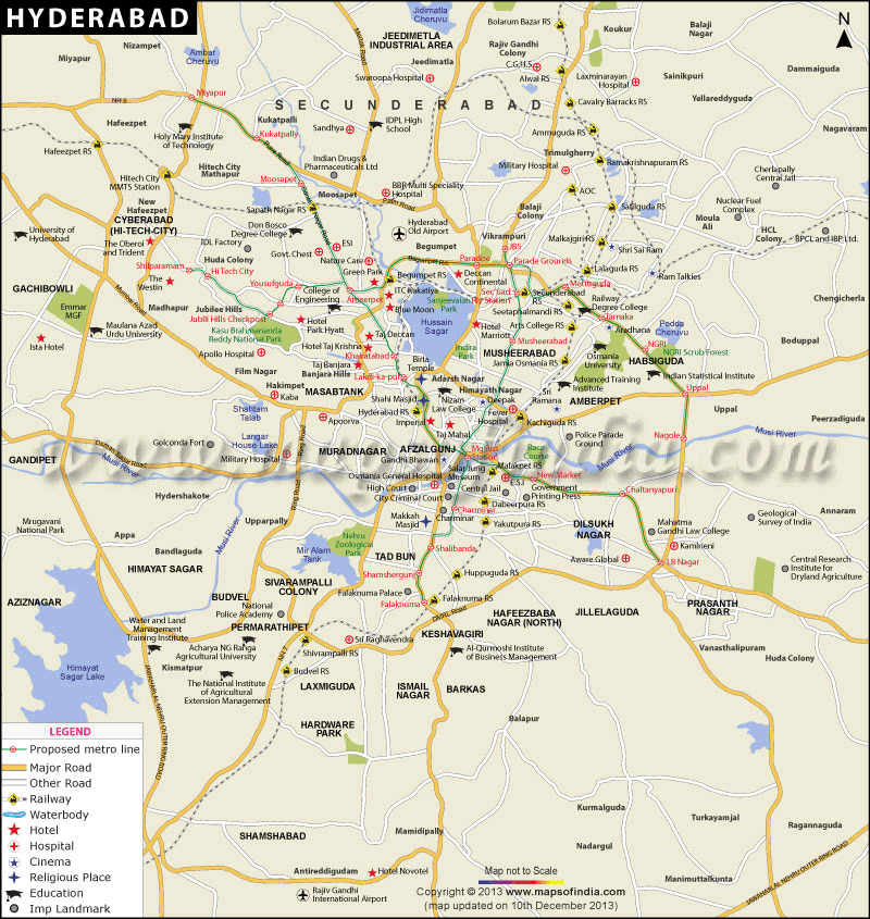 Hyderabad Map