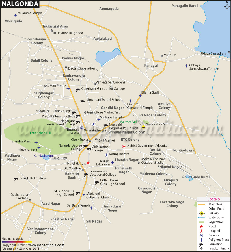 Nalgonda City Map